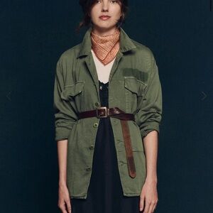THE GREAT. Green Utility Jacket